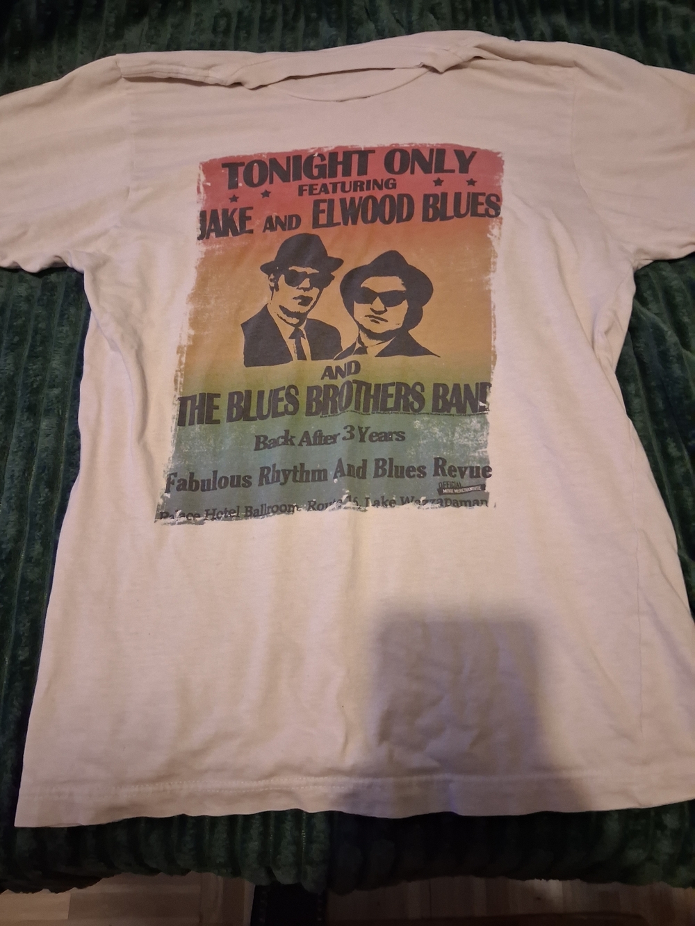Blues Brothers Graphic Tee - Cream Vintage Style
